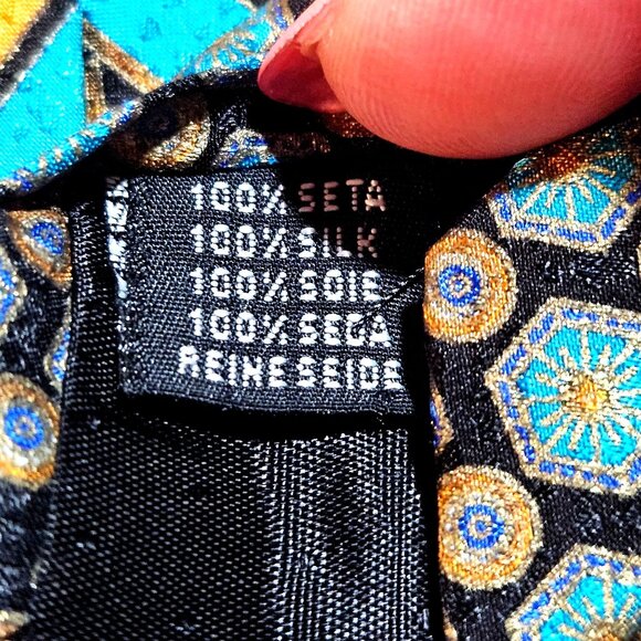 Tommy Bahama Island Soft Black Silk Blazer Medium Mens J. Garcia Silk Tie Bundle - Picture 15 of 16